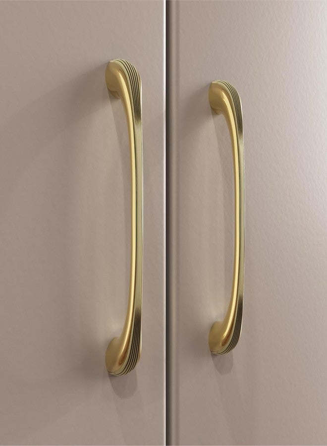 LAPO 2 Piece Drawer Handle for Kitchen, Cabinet Pull Handle for Cupboard Drawers, Window Handle (6 Inch, Antique-Gold, Pack of 2) - Image 1